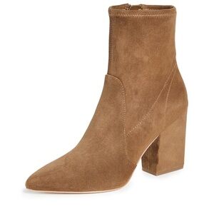 Loeffler Randall Isla Tan Suede Ankle Boots